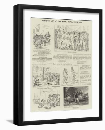 Humorous Art at the Royal Naval Exhibition-James Gillray-Framed Giclee Print