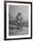 Humorous of Man Riding Tiny Bicycle-Wallace Kirkland-Framed Photographic Print