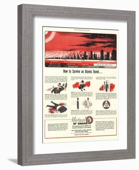 Humour Nuclear Atomic Bombs, USA, 1951-null-Framed Giclee Print