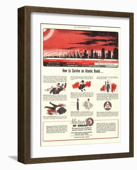 Humour Nuclear Atomic Bombs, USA, 1951-null-Framed Giclee Print