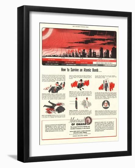 Humour Nuclear Atomic Bombs, USA, 1951-null-Framed Giclee Print