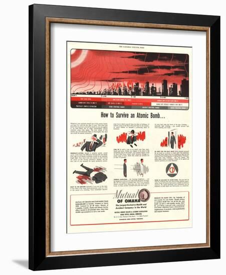 Humour Nuclear Atomic Bombs, USA, 1951-null-Framed Giclee Print