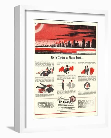 Humour Nuclear Atomic Bombs, USA, 1951-null-Framed Giclee Print