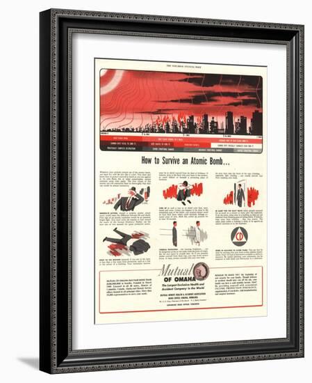 Humour Nuclear Atomic Bombs, USA, 1951-null-Framed Giclee Print