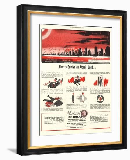 Humour Nuclear Atomic Bombs, USA, 1951-null-Framed Giclee Print