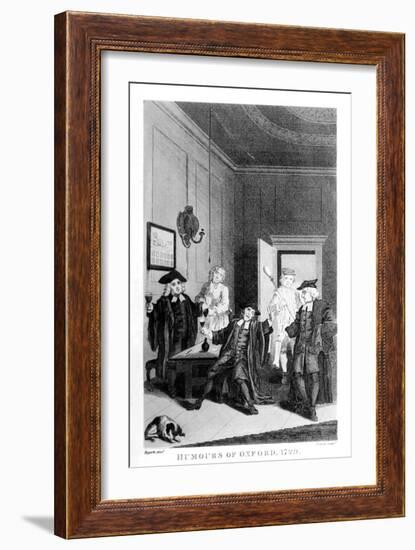 Humours of Oxford - frontispiece by William Hogarth-William Hogarth-Framed Giclee Print