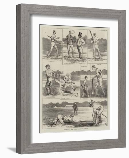 Humours of the Cricket-Field-Alfred Chantrey Corbould-Framed Giclee Print