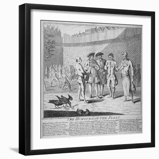 Humours of the Fleet Prison, 1749-null-Framed Giclee Print