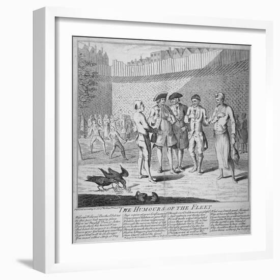 Humours of the Fleet Prison, 1749-null-Framed Giclee Print