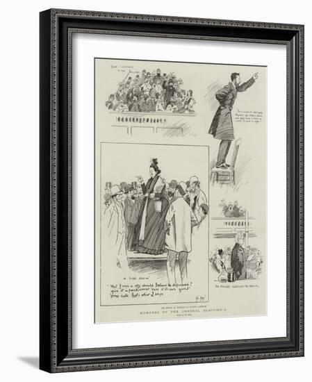 Humours of the General Election-Phil May-Framed Giclee Print