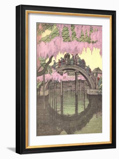 Hump-Backed Bridge, Kameido Tenjin-null-Framed Premium Giclee Print