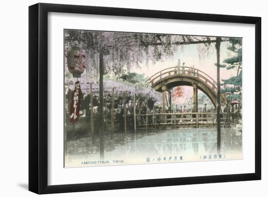 Hump-Backed Bridge, Kameido Tenjin-null-Framed Art Print