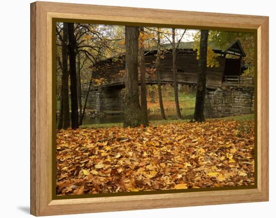 Humpback Covered Bridge, Covington, Virginia, USA-Charles Gurche-Framed Premier Image Canvas