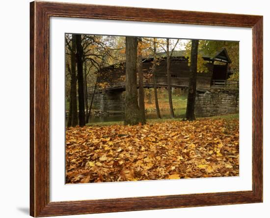 Humpback Covered Bridge, Covington, Virginia, USA-Charles Gurche-Framed Photographic Print