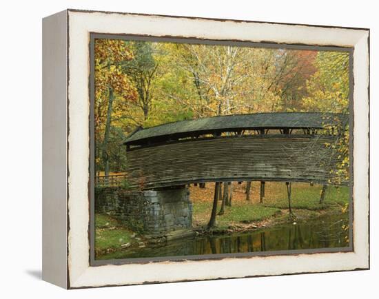 Humpback Covered Bridge, Covington, Virginia, USA-Charles Gurche-Framed Premier Image Canvas