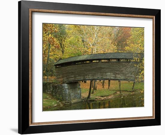 Humpback Covered Bridge, Covington, Virginia, USA-Charles Gurche-Framed Photographic Print