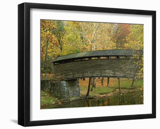 Humpback Covered Bridge, Covington, Virginia, USA-Charles Gurche-Framed Photographic Print
