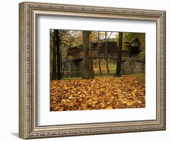 Humpback Covered Bridge, Covington, Virginia, USA-Charles Gurche-Framed Photographic Print