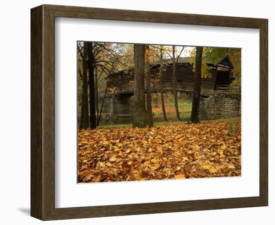 Humpback Covered Bridge, Covington, Virginia, USA-Charles Gurche-Framed Photographic Print