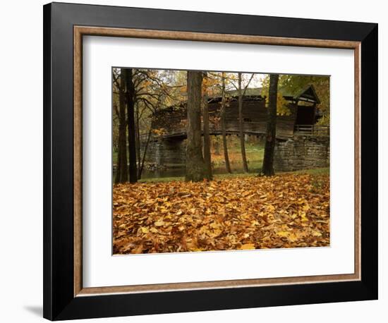 Humpback Covered Bridge, Covington, Virginia, USA-Charles Gurche-Framed Photographic Print