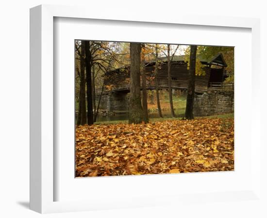 Humpback Covered Bridge, Covington, Virginia, USA-Charles Gurche-Framed Photographic Print