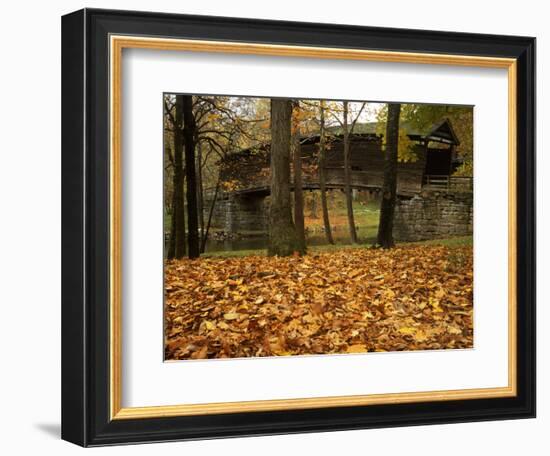 Humpback Covered Bridge, Covington, Virginia, USA-Charles Gurche-Framed Photographic Print