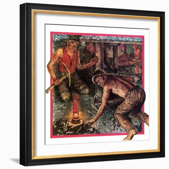 Humphrey Davy's Miner's Lamp-Clive Uptton-Framed Giclee Print