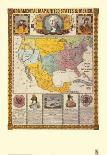 Ornamental Map of the United States and Mexico-Humphrey Phelps-Framed Art Print