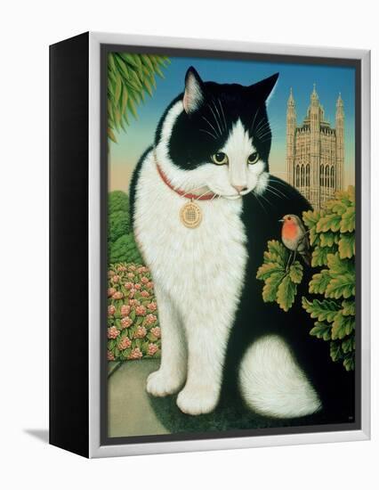 Humphrey, the Downing Street Cat, 1995-Frances Broomfield-Framed Premier Image Canvas