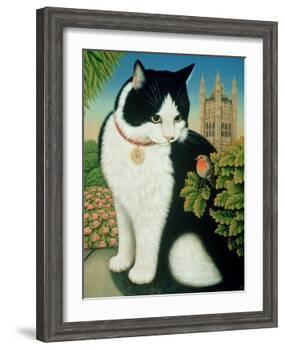 Humphrey, the Downing Street Cat, 1995-Frances Broomfield-Framed Giclee Print