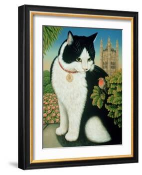 Humphrey, the Downing Street Cat, 1995-Frances Broomfield-Framed Giclee Print