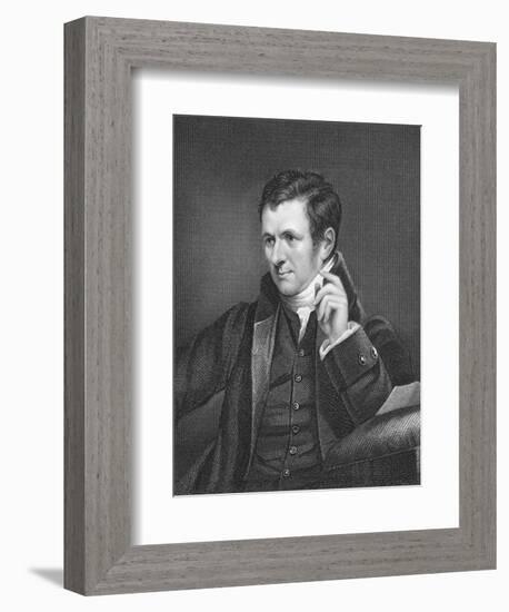 Humphry Davy, British Chemist, 19th Century-James Lonsdale-Framed Giclee Print