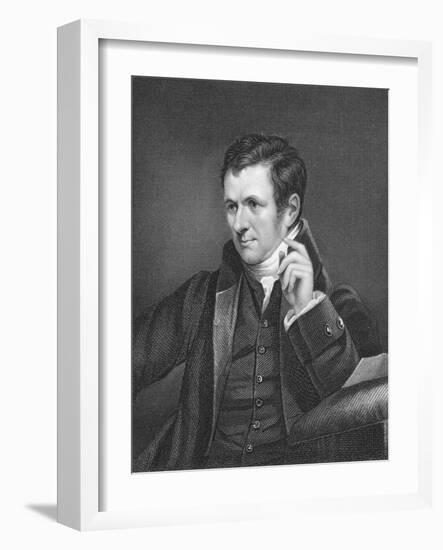 Humphry Davy, British Chemist, 19th Century-James Lonsdale-Framed Giclee Print