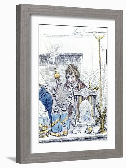 Humphry Davy, British Chemist and Inventor, 1802-James Gillray-Framed Giclee Print