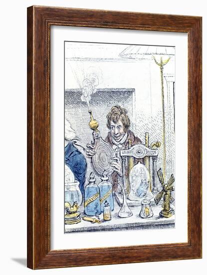 Humphry Davy, British Chemist and Inventor, 1802-James Gillray-Framed Giclee Print