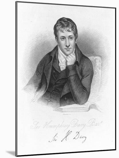 Humphry Davy, English Chemist in 1803-Henry Howard-Mounted Giclee Print