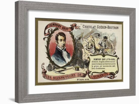 Humphry Davy, English Chemist-null-Framed Giclee Print