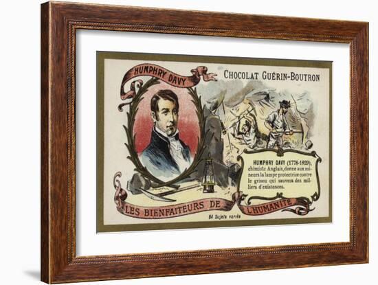 Humphry Davy, English Chemist-null-Framed Giclee Print