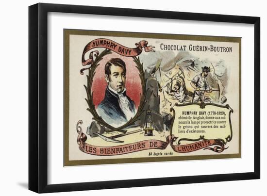 Humphry Davy, English Chemist-null-Framed Giclee Print