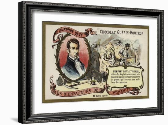 Humphry Davy, English Chemist-null-Framed Giclee Print