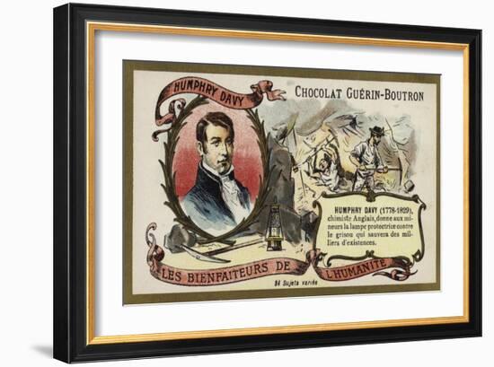 Humphry Davy, English Chemist-null-Framed Giclee Print