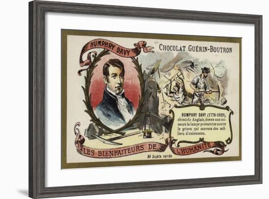 Humphry Davy, English Chemist-null-Framed Giclee Print