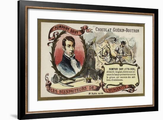 Humphry Davy, English Chemist-null-Framed Giclee Print