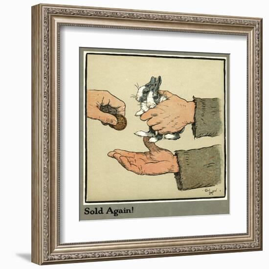 Humpty and Dumpty the Rabbits are Sold-Cecil Aldin-Framed Art Print