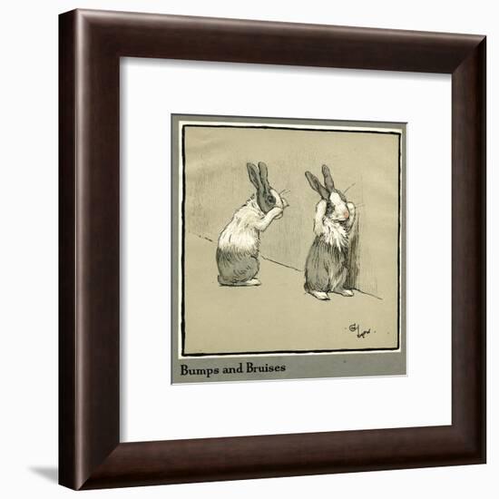 Humpty and Dumpty the Rabbits Lose their Way-Cecil Aldin-Framed Art Print