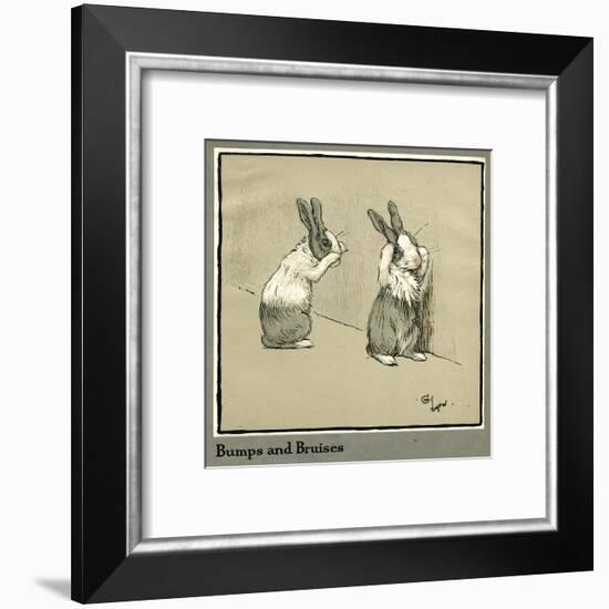 Humpty and Dumpty the Rabbits Lose their Way-Cecil Aldin-Framed Art Print