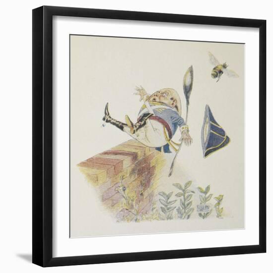 Humpty Dumpty'. Colour Illustration For a Children's Book-L. Leslie Brooke-Framed Giclee Print