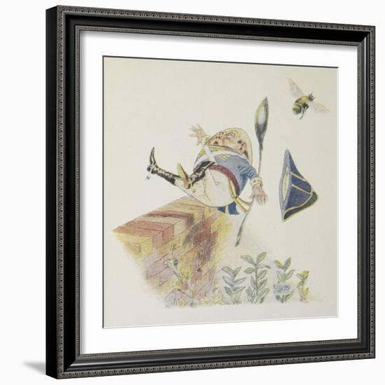 Humpty Dumpty'. Colour Illustration For a Children's Book-L. Leslie Brooke-Framed Giclee Print