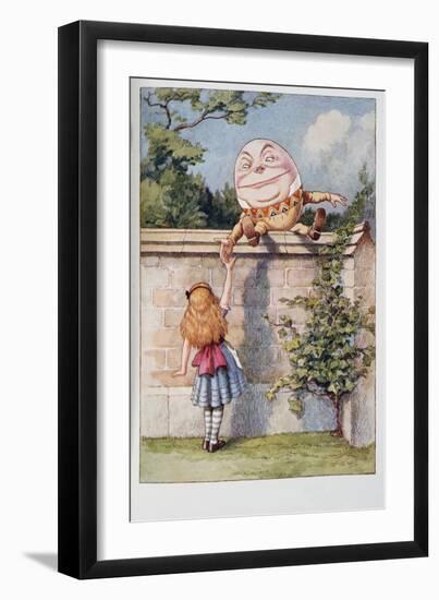 Humpty Dumpty, from Alice's Adventures in Wonderland and through the Looking-Glass and What Alice F-John Tenniel-Framed Giclee Print