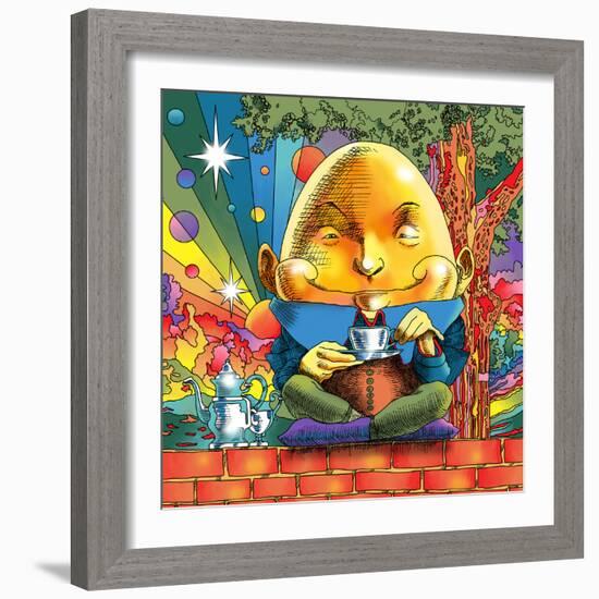 Humpty Dumpty Smile-Howie Green-Framed Art Print